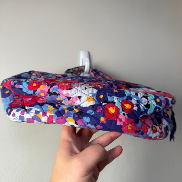 Vera Bradley Impressionista Quilted Floral Print Grand Cosmetic Case Makeup Bag - Picture 3 of 7